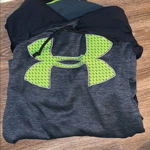 A gray under armor jacket